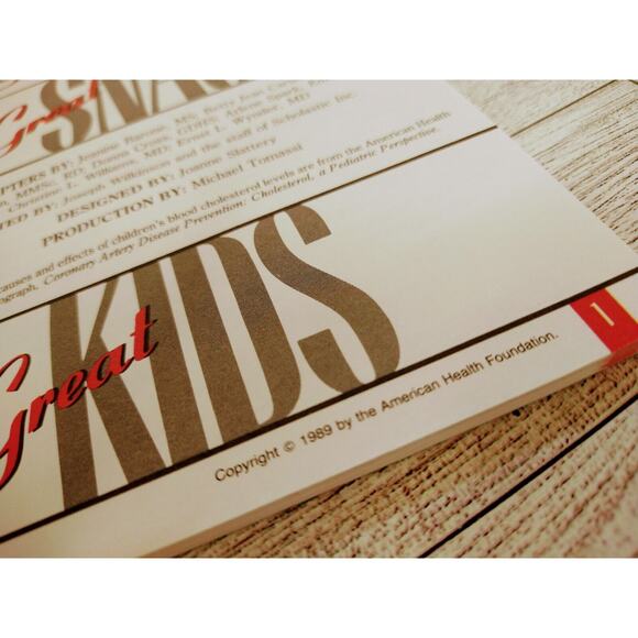 Great Meals Great Snacks Great Kids American Health Foundation Cookbook 1989 Vtg - Picture 10 of 12